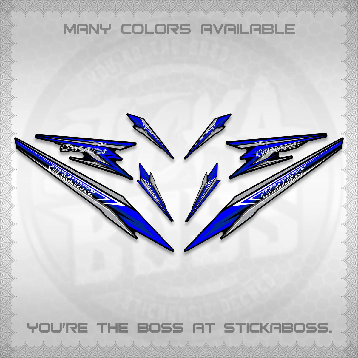 CLICK 160 VARIO DECAL(2026 SHARP 00-A1 DESIGN)STICKER DECALS By STICKABOSS