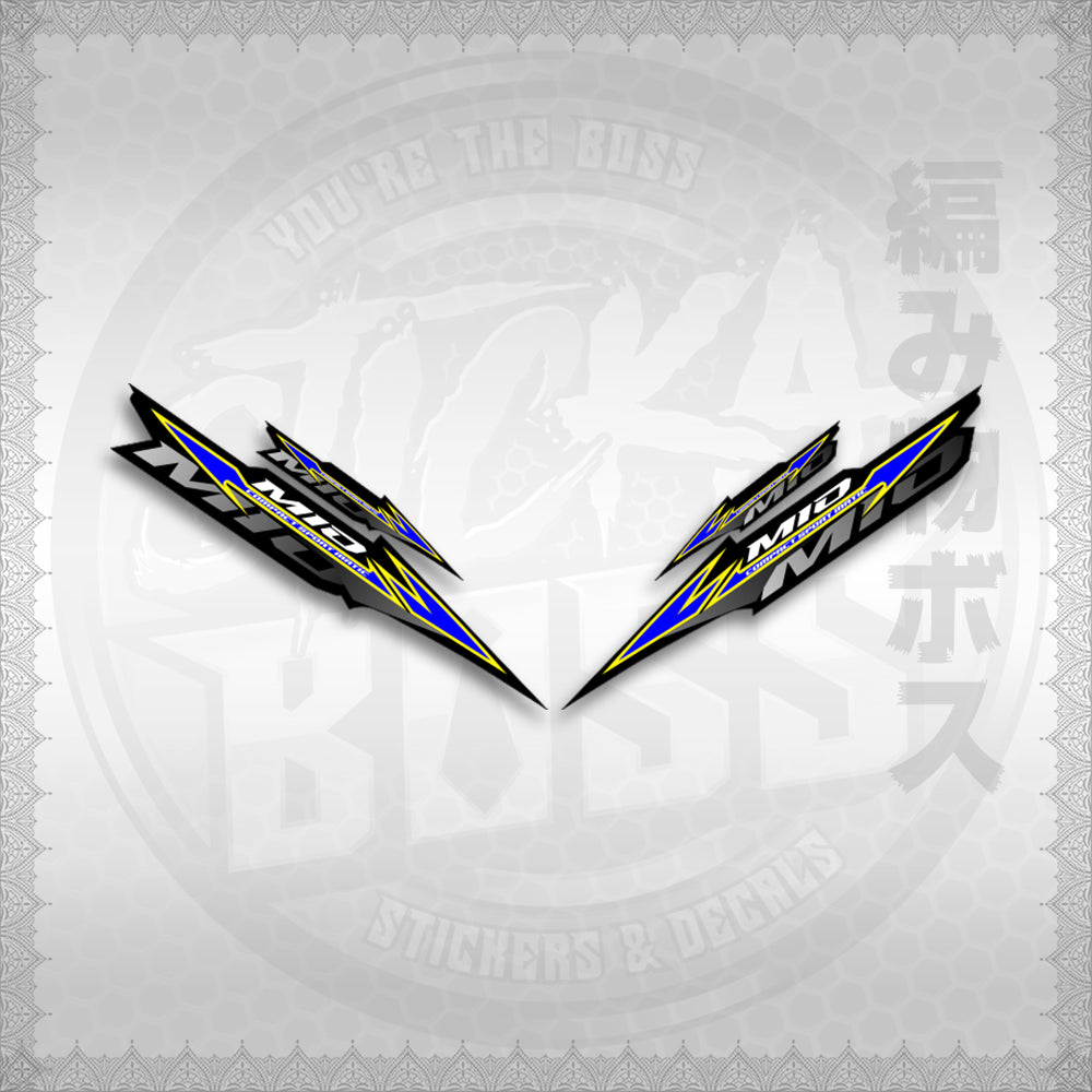 STICKER DECALS for MIO SPORTY / SMILE IINDO (MSPBABEN) By STICKABOSS (SOFIE LAMINATED WATERPROOF)