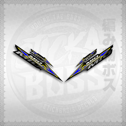 STICKER DECALS for MIO SPORTY / SMILE IINDO (MSPBABEN) By STICKABOSS (SOFIE LAMINATED WATERPROOF)