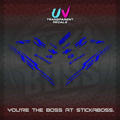CLICK V3 UV TRANSPARENT VARIO DECALS (2026 V3E 001 DESIGN)STICKER KITS By STICKABOSS