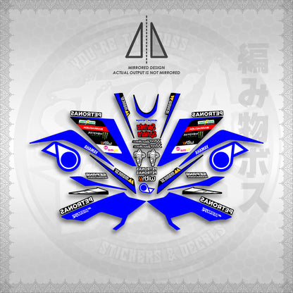 STICKER DECALS for SNIPER 155 MALAYSIAN (S155PEMOSRED) By STICKABOSS (SOFIE LAMINATED WATERPROOF)