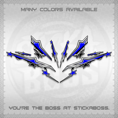 AEROX 155 V3 INDO DECALS (ALPHA TURBO 0004)STICKER DECALS By STICKABOSS