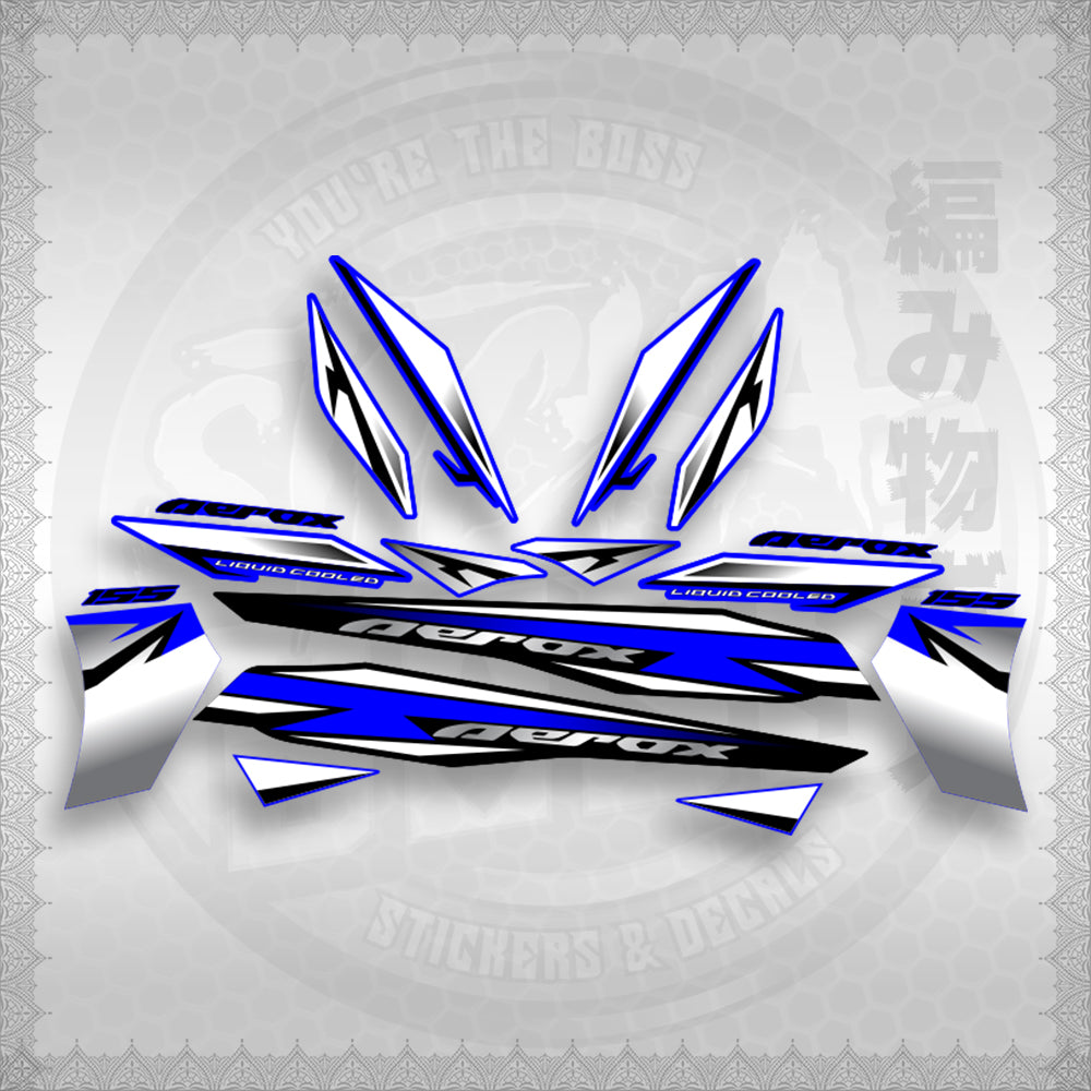 AEROX 155 V2 INDO-MALAY CONCEPT ( MALAYSIAN COMTOM 3 ) STICKER DECALS By STICKABOSS