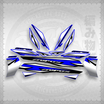 AEROX 155 V2 INDO-MALAY CONCEPT ( MALAYSIAN COMTOM 3 ) STICKER DECALS By STICKABOSS