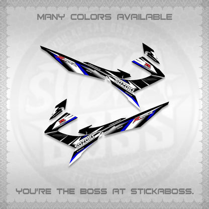 RAIDER 150 REBORN CARB DECALS (S-1 RACING) STICKER DECALS BY STICKABOSS