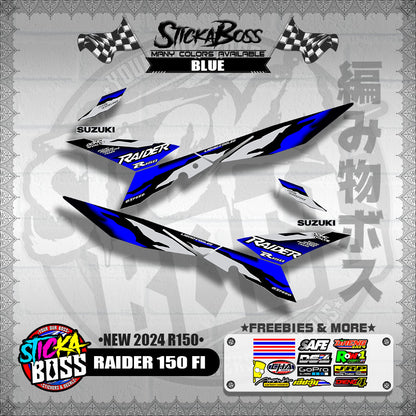 RAIDER 150 FI DECALS ( NEW 2024 R150 )【WITH FREEBIES】