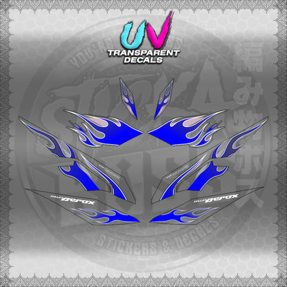 【PREMIUM UV PRINT】TRANSPARENT AEROX V3 ALPHA TURBO (AV3LEFIMO) 【WITH FREEBIES】