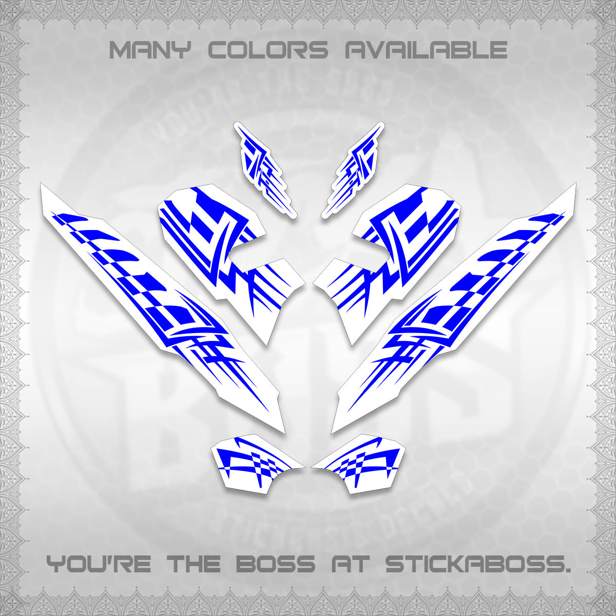 CLICK 125 V3 VARIO INDO-MALAY FOR WHITE DECALS (2026 TRIBAL LINES DESIGN) STICKER DECALS By STICKABOSS