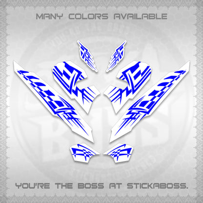 CLICK 125 V3 VARIO INDO-MALAY FOR WHITE DECALS (2026 TRIBAL LINES DESIGN) STICKER DECALS By STICKABOSS