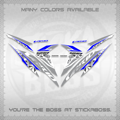 CLICK 125 V2 VARIO FOR WHITE DECALS (2018–2022 STYLE DESIGN) STICKER DECALS BY STICKABOSS