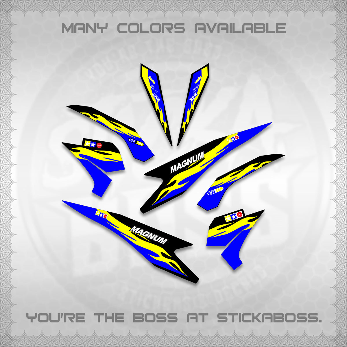 BEAT Fi V3 INDO DECALS (TAMIYA MAGNUM) STICKER DECALS By STICKABOSS