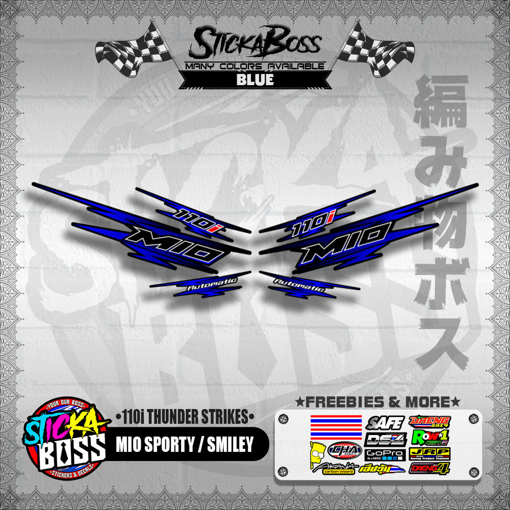 MIO SPORTY / SMILEY DECALS ( 110i THUNDER STRIKES )【WITH FREEBIES】