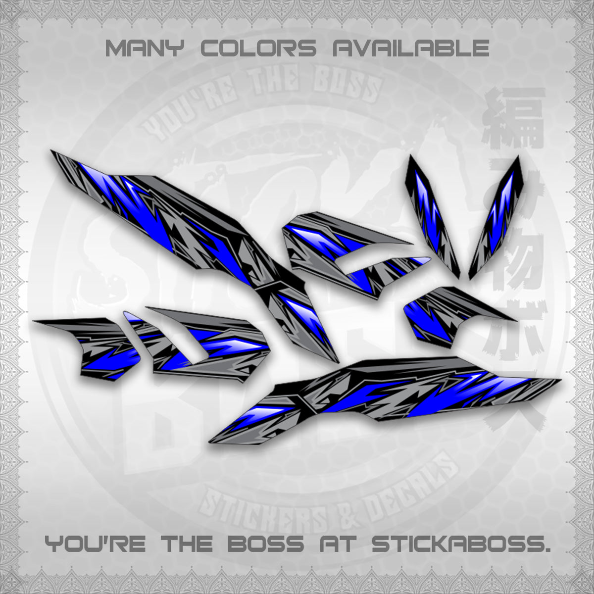 CLICK V3 INDO MALAY CONCEPT ( STRIPING NEW CUSTOM DESIGN ) STICKER DECALS By STICKABOSS