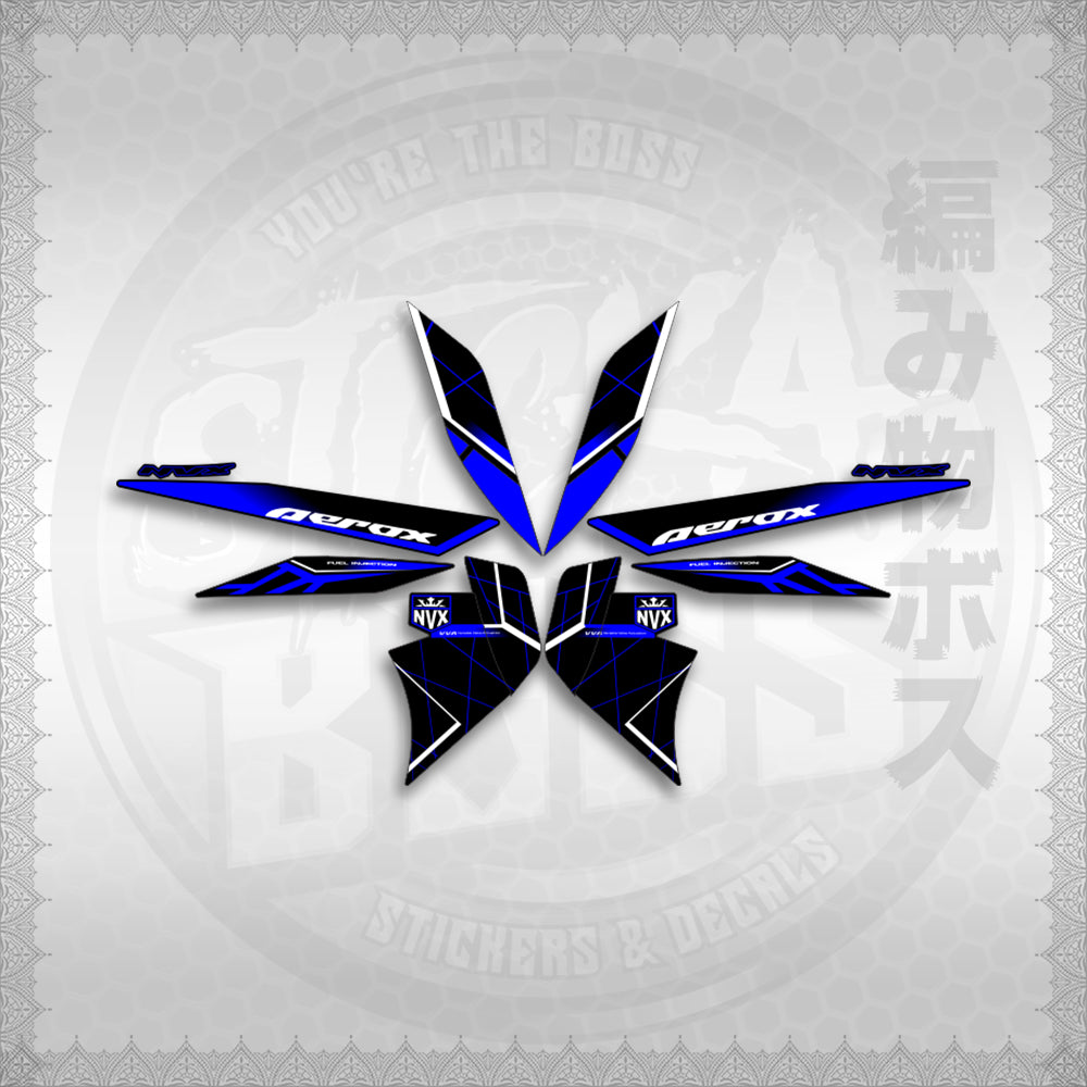 STICKER DECALS for AEROX V2 MALAYSIAN (AV2MAMABO) By STICKABOSS (SOFIE LAMINATED WATERPROOF)