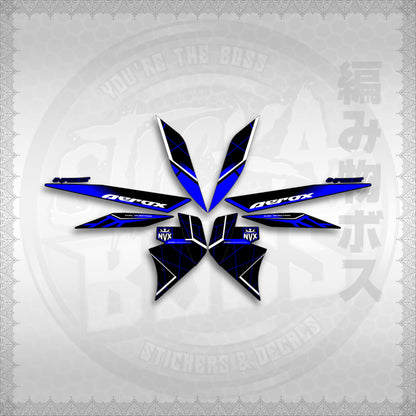 STICKER DECALS for AEROX V2 MALAYSIAN (AV2MAMABO) By STICKABOSS (SOFIE LAMINATED WATERPROOF)