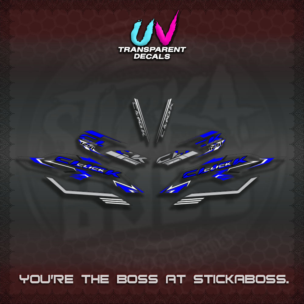 【PREMIUM UV PRINT】TRANSPARENT CLICK 125 V3 INDO-MALAY  VARIO DECALS (2026 CODE2 DESIGN)By STICKABOSS
