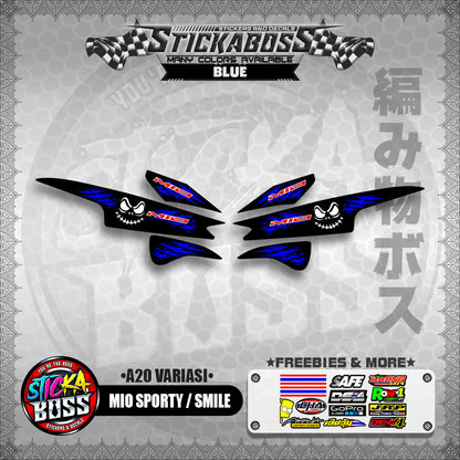 MIO SPORTY / SMILE INDO STICKER DECALS (  A20 VARIASI )【WITH FREEBIES】