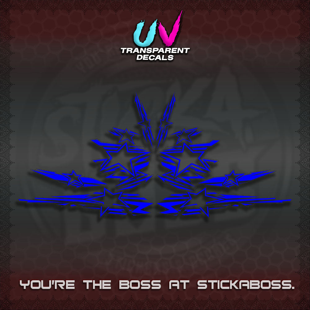 AEROX V3 INDO UV TRANSPARENT DECALS (0006 NEW STAR EDITION)STICKER DECALS By STICKABOSS
