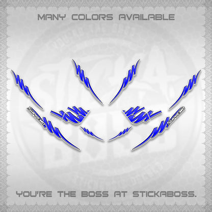 AEROX V2 FOR WHITE STRIPING DECALS (1 TONE PUTRA VIRDIAN)STICKER DECALS BY STICKABOSS