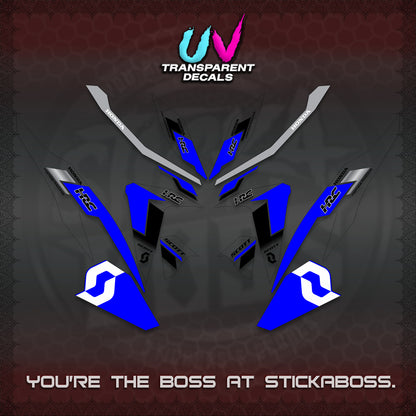 CLICK V2 UV TRANSPARENT DECALS (SCOTTxHRC DESIGN)STICKER KITS By STICKABOSS