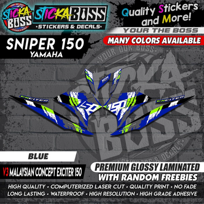 SNIPER 150 Decals 【 v3 Malaysian Concept EXCITER 150 】