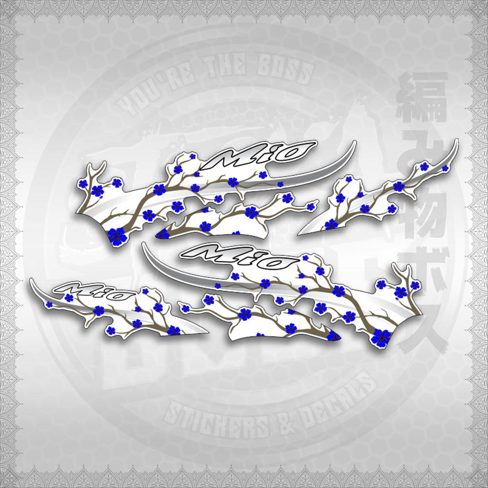 STICKER DECALS for MIO SPORTY FOR WHITE (MSPSAXFL) By STICKABOSS (SOFIE LAMINATED WATERPROOF)