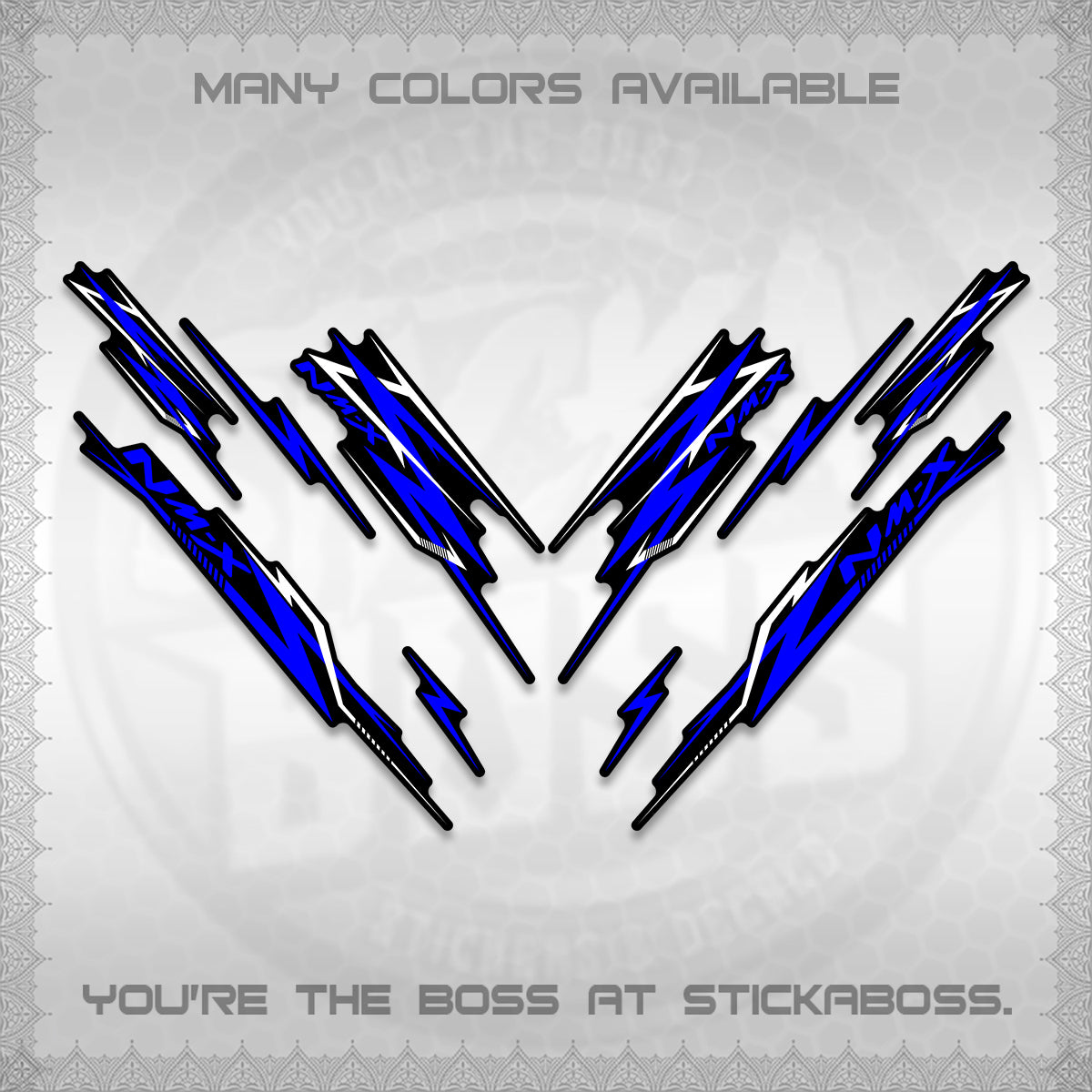 NMAX V2 DECALS (2024 NM A8 STYLE) STICKER DECALS By STICKABOSS