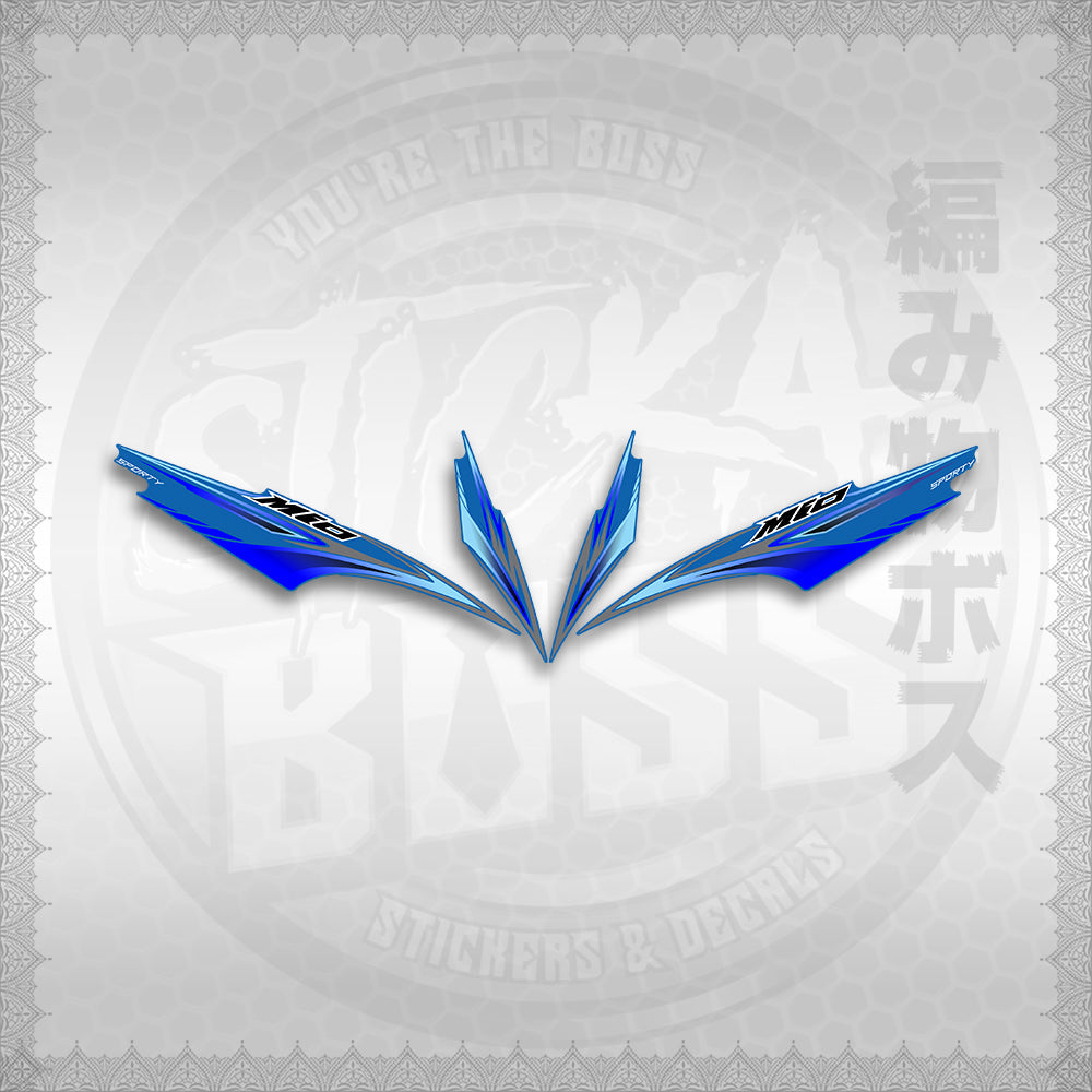 STICKER DECALS for MIO SPORTY / SMILE INDO (MSPMOA4) By STICKABOSS (SOFIE LAMINATED WATERPROOF)