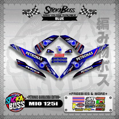 MIO 125i DECALS ( PETRONAS BARRACUDA EDITION )【WITH FREEBIES】