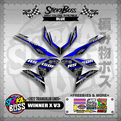 WINNER X V3 DECALS ( 2022 TRIANGULAR LINES )【WITH FREEBIES】