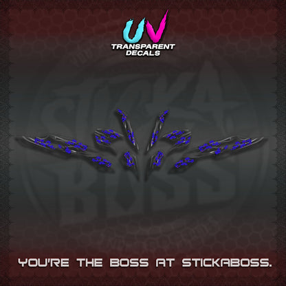 CLICK 125 V3 UV TRANSAPARENT DECALS (2026 SAKURA WIND DESIGN)STICKER DECALS By STICKABOSS