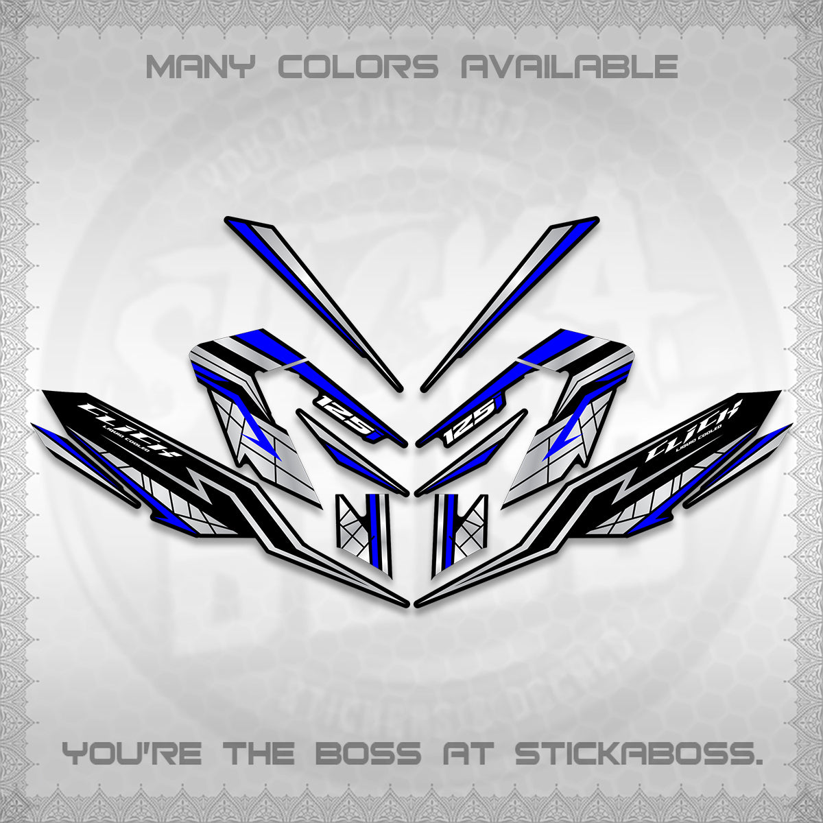CLICK V4 INDO DECALS (2026 NEW LINE X STYLE) STICKER KITS By STICKABOSS