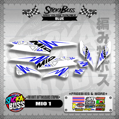MIO 1 DECALS ( FOR WHITE BUTTONSCRAVES STRIPING )【WITH FREEBIES】