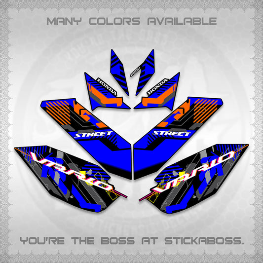 CLICK 125 V4 VARIO DECALS (2026 STREET STYLE EDITION) STICKER DECALS By STICKABOSS