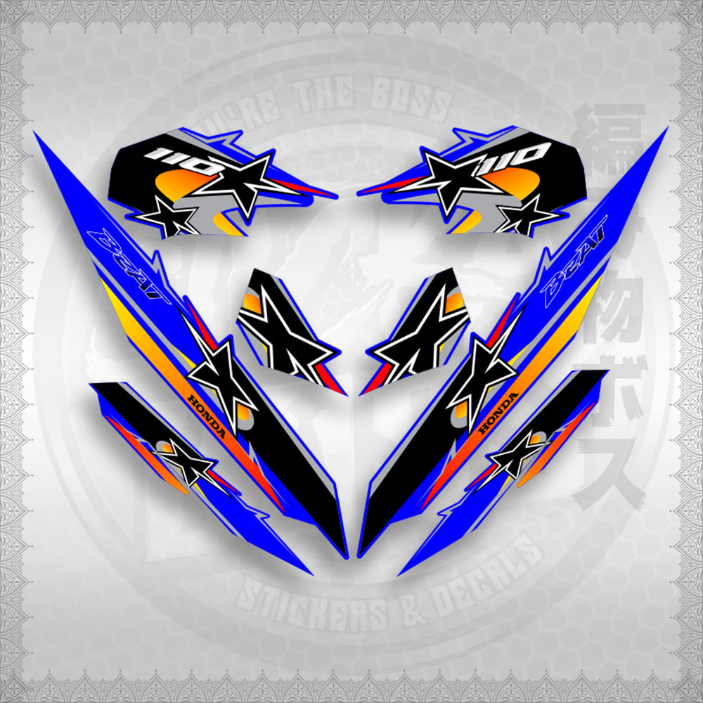 BEAT Fi V3 INDO CONCEPT ( TERBARU MOTIF ) STICKER DECALS By STICKABOSS