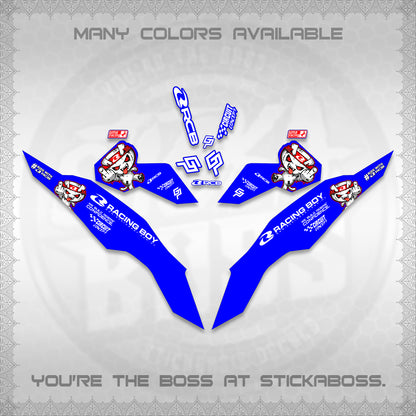 CLICK V3 DECALS (2026 RACE ZOMBIE DESIGN)STICKER DECALS By STICKABOSS