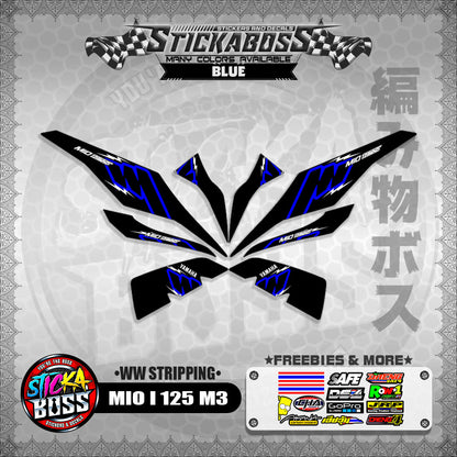 MIO I 125 M3 STICKER DECALS ( WW STRIPPING )【WITH FREEBIES】