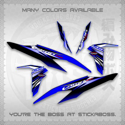 CLICK 125 V2 MALAY INDO CONCEPT ( VARIO STRIPING SLASH ) STICKER DECALS By STICKABOSS