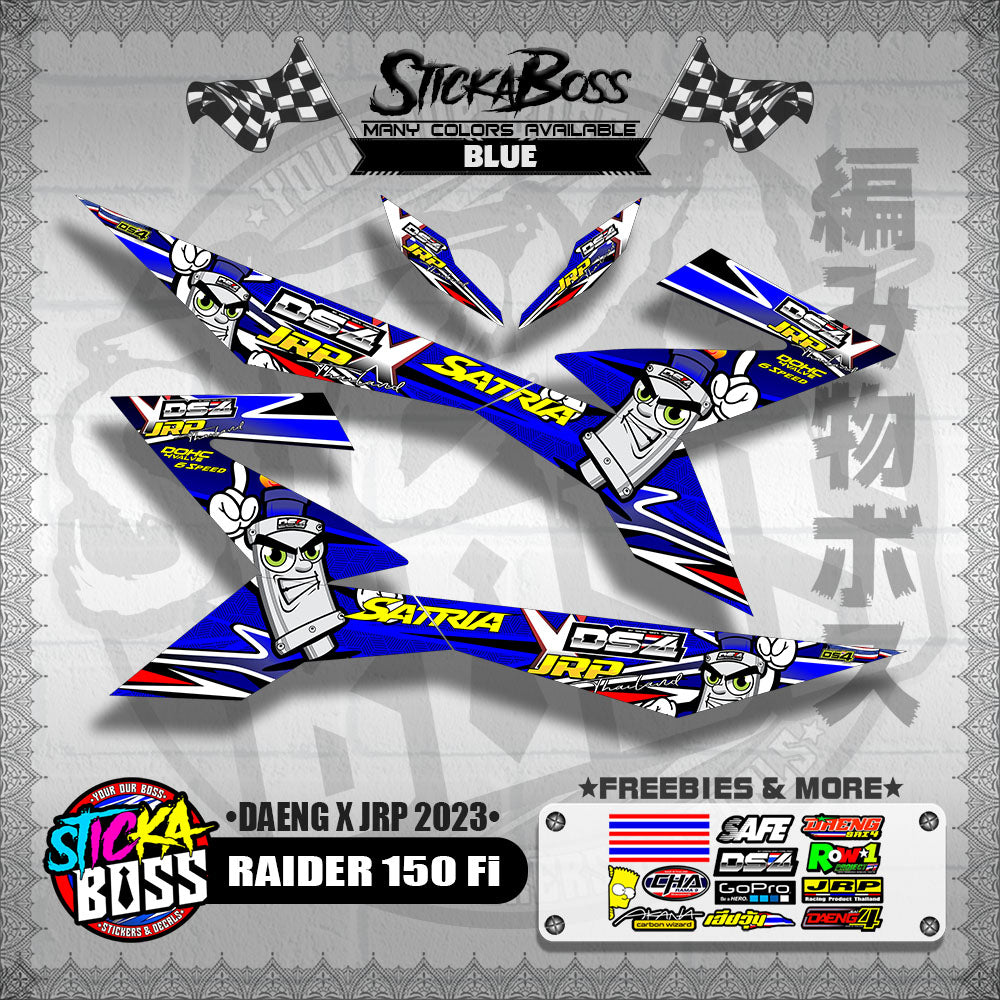RAIDER 150 Fi DECALS ( DAENG x JRP 2023 )【WITH FREEBIES】