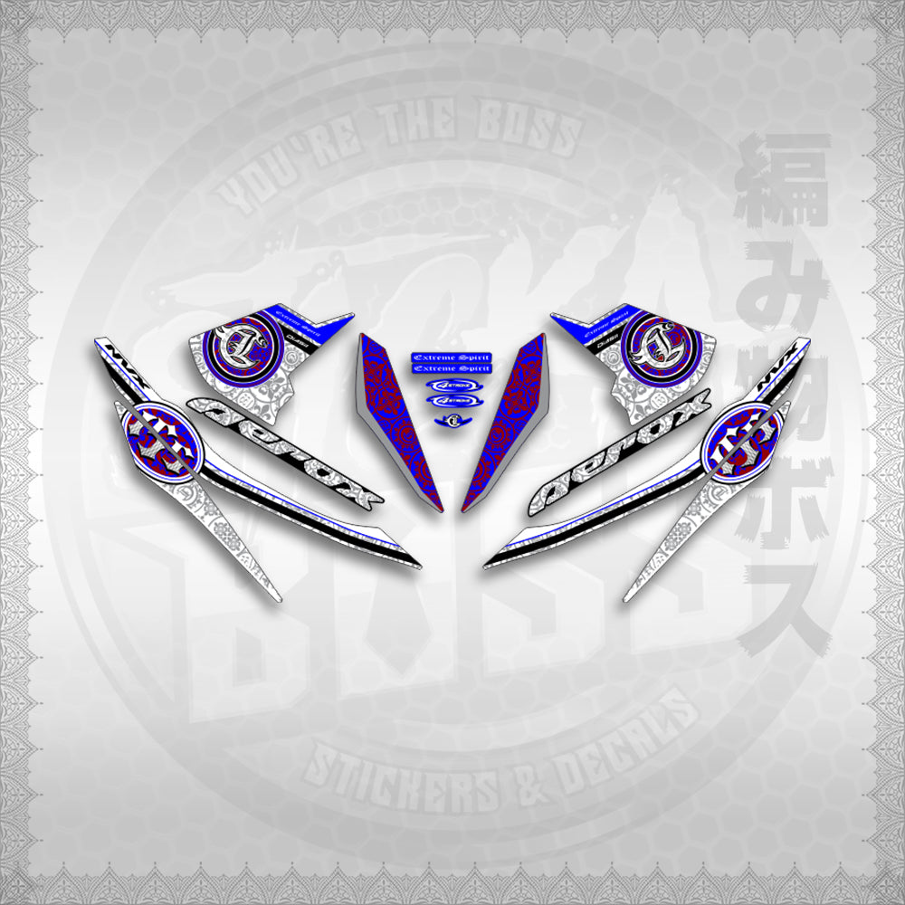 STICKER DECALS for AEROX V1 (AV1EXSPNV) By STICKABOSS (SOFIE LAMINATED WATERPROOF)