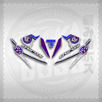 STICKER DECALS for AEROX V1 (AV1EXSPNV) By STICKABOSS (SOFIE LAMINATED WATERPROOF)