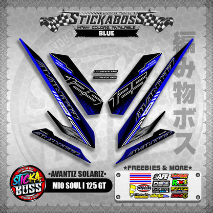 MIO SOUL I 125 GT STICKER DECALS ( AVANTIZ SOLARIZ )【WITH FREEBIES】