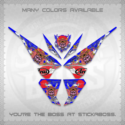 CLICK 125 V1 VARIO DECALS (2026 NEW SAMURAI MOTIF) STICKER KITS BY STICKABOSS