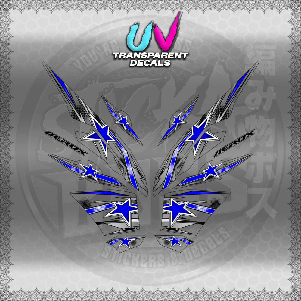 【PREMIUM UV PRINT】TRANSPARENT AEROX V3 ALPHA TURBO INDO (AV3LESTSE)【WITH FREEBIES】