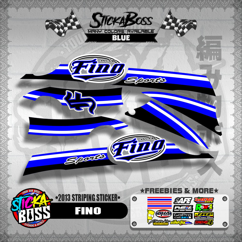 FINO DECALS ( 2013 STRIPING STICKER )【WITH FREEBIES】