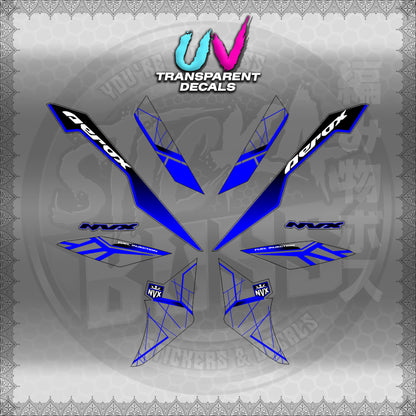 【PREMIUM UV PRINT】TRANSPARENT AEROX V3 ALPHA TURBO INDO-MALAYSIAN (AV3MAMABO)【WITH FREEBIES】