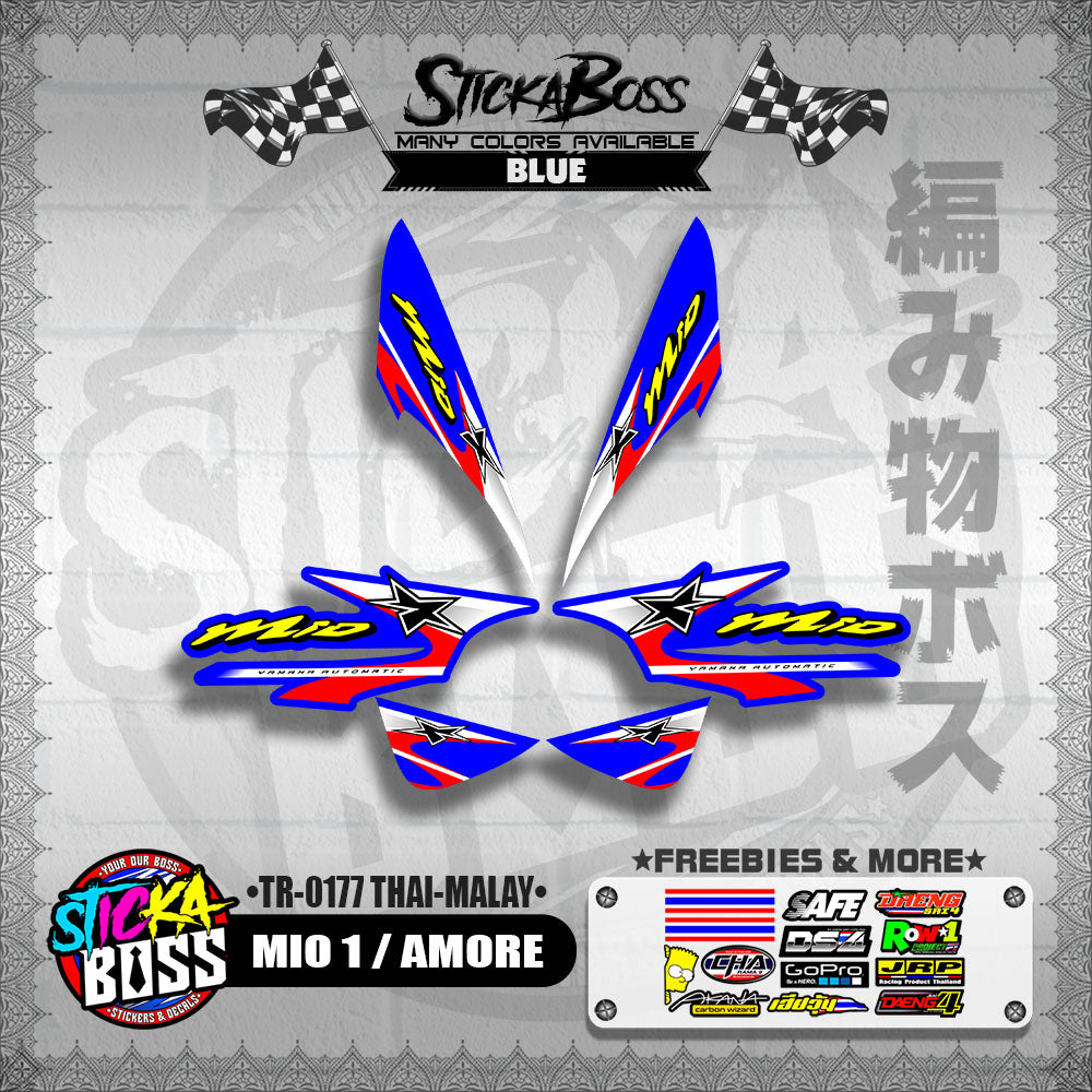 MIO 1 / AMORE DECALS ( TR-0177 THAI-MALAY )【WITH FREEBIES】