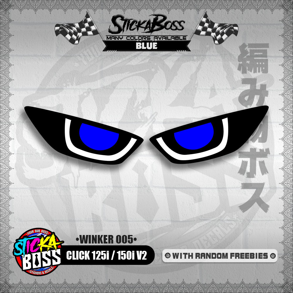 CLICK 125i / 150i V2 (WINKER 005) TRANSPARENT【WITH FREEBIES】