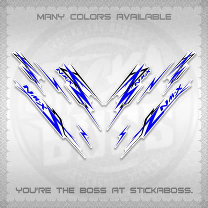 NMAX V2 FOR WHITE DECALS (2024 NM A8 STYLE) STICKER DECALS By STICKABOSS