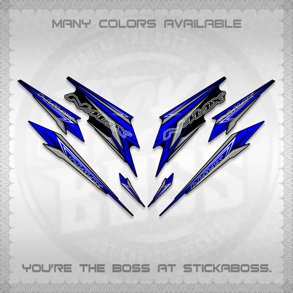 NMAX V2 DECALS (2024 NM 00-A1 STYLE) STICKER DECALS By STICKABOSS